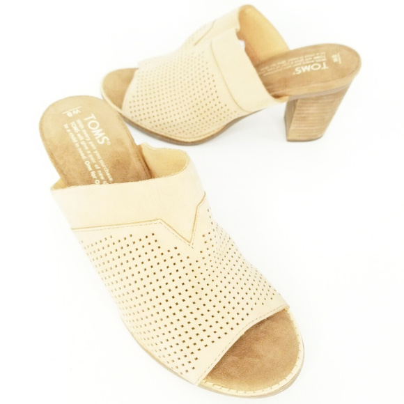 Toms Shoes - Toms Womens Majorca Perforated Open Toed Slip On